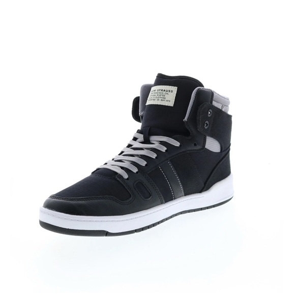 Levi’s BB HI CZ 510284-07A1 Mens Black Lace Up Lifestyle Sneakers Shoes Sz 13 - Picture 2 of 9